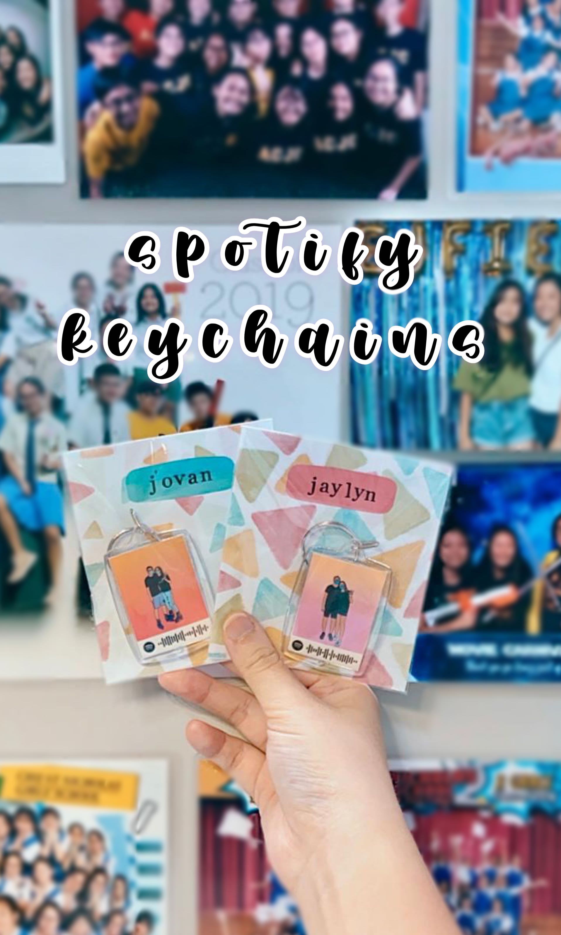 [customised spotify keychains] farewell/graduation/anniversary gifts ...