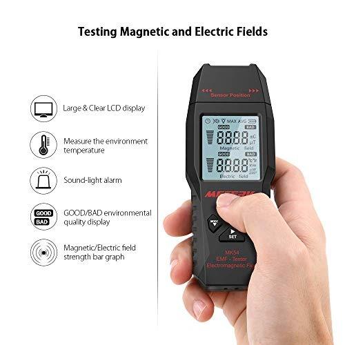 EMF Meter Meterk Radiation Detector Digital LCD