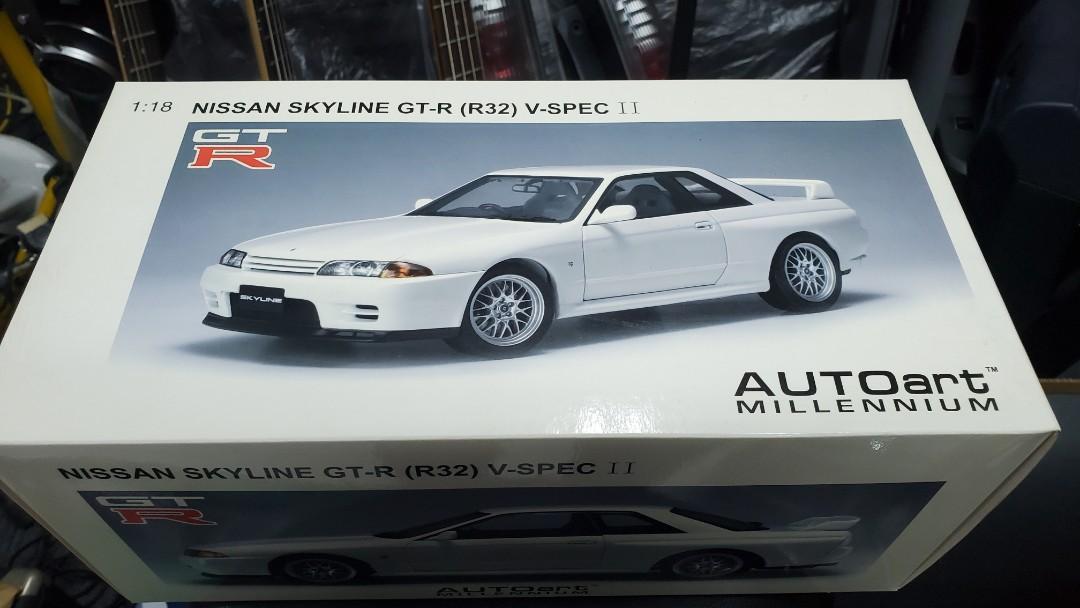 Fac 中古autoart Millennium 1 18 Nissan 日產skyline Gtr32 V Spec Ll 模型車not Supra Nsx 玩具 遊戲類 玩具 Carousell