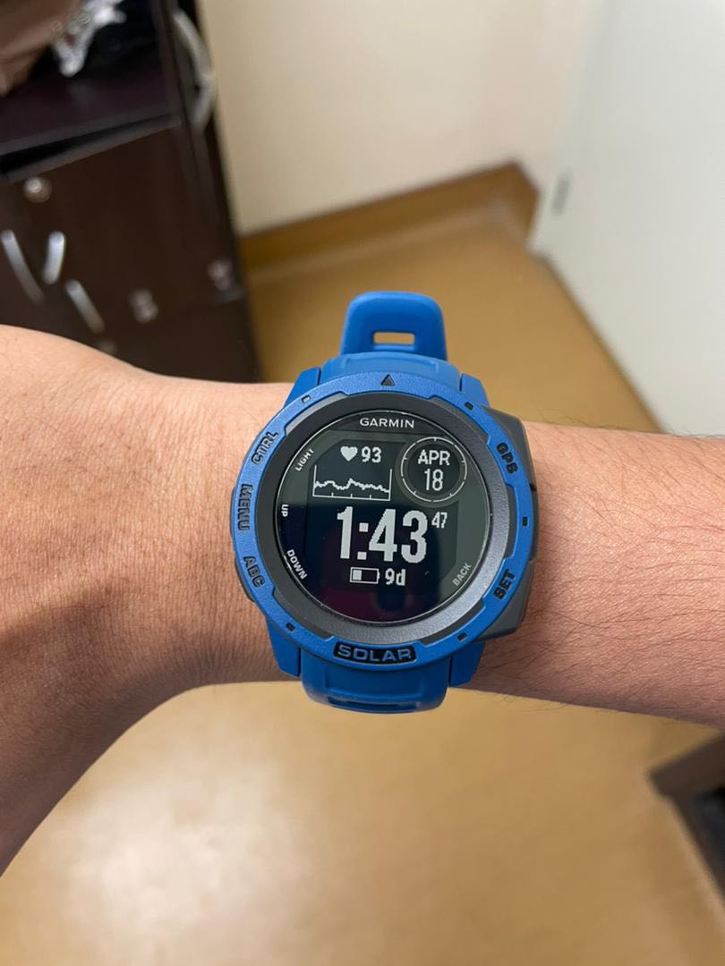 Garmin instinct solar store blue