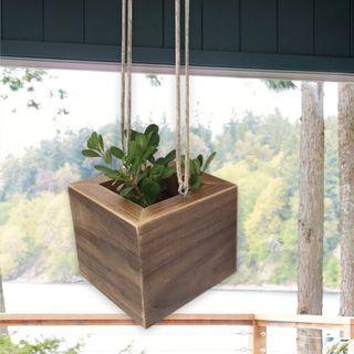 Hanging Wooden Planter Box