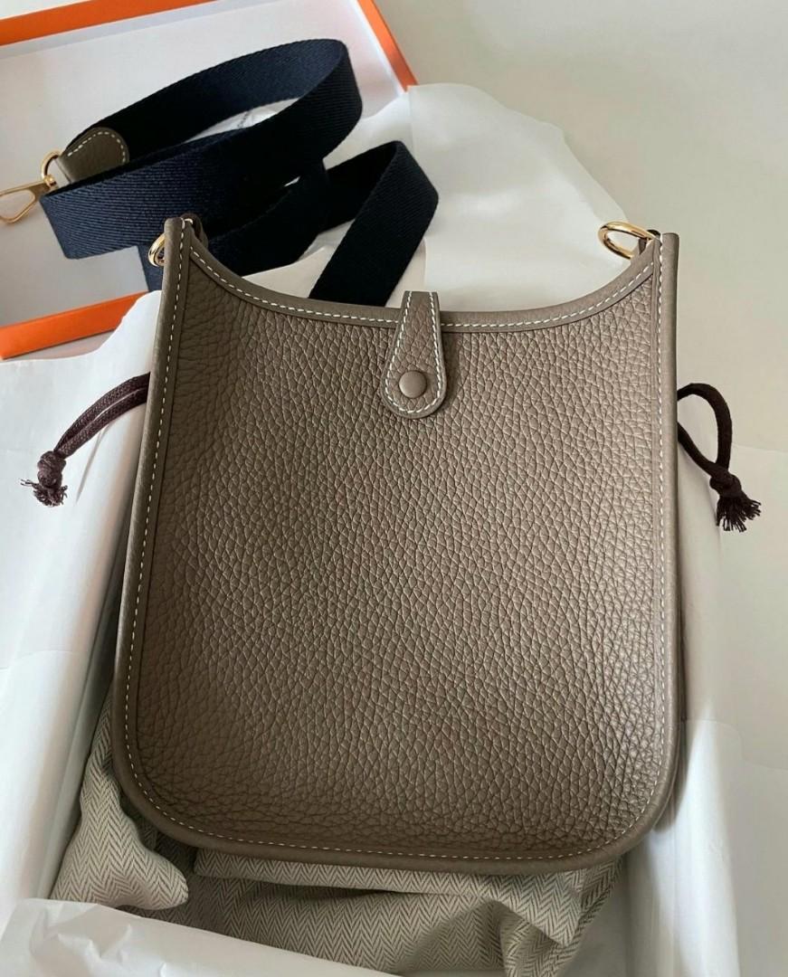 Hermes Mini Evelyne Vert Cypress GHW, Luxury, Bags & Wallets on Carousell