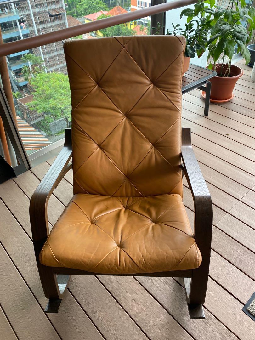 Poang chair outlet cover leather