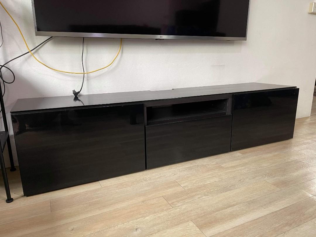 Ikea TV console BESTA in top condition, Furniture & Home Living