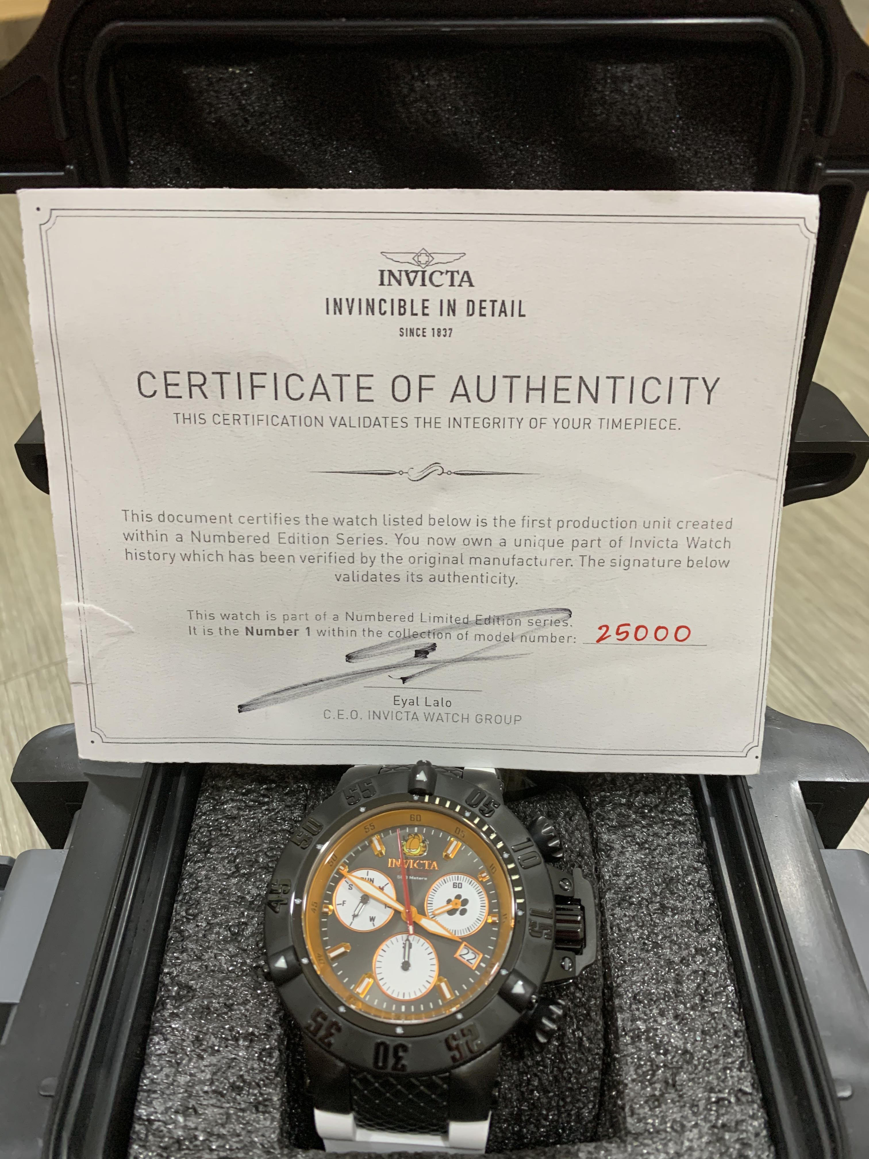Garfield invicta watch top