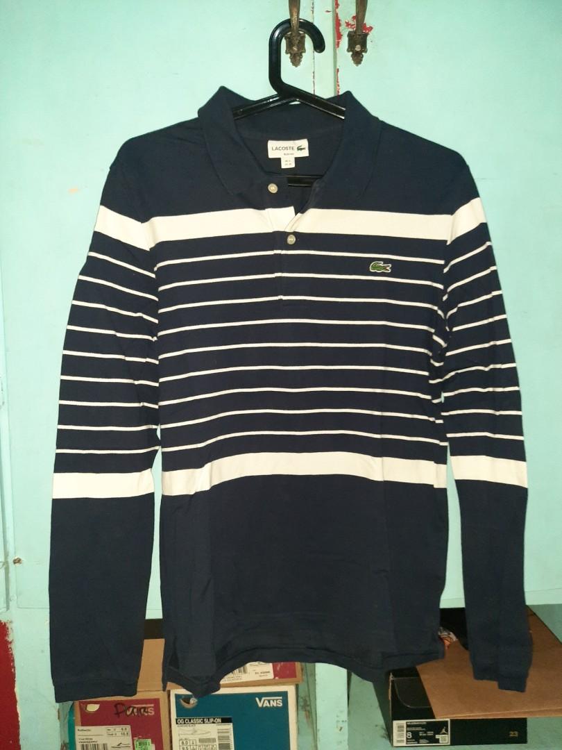 lacoste ls stripes polo shirt (Category: Tshirts & Polo Shirts ) located in Manila. Submitted by whateverkbye (Listing ID 1083147831, Image 1). Description: used once only nung pasko.