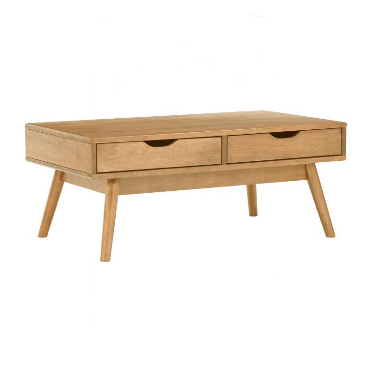 Lamar Solid Wood Coffee Table Natural Colour Home Furniture Furniture On Carousell