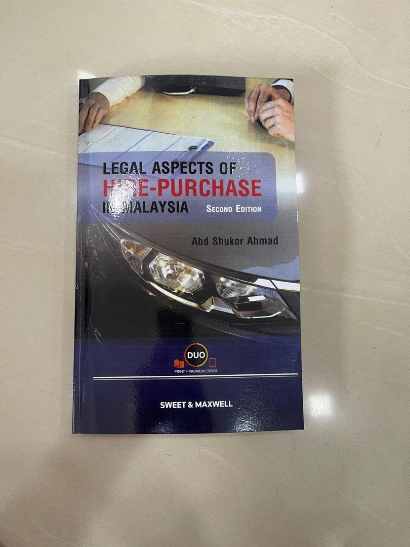 Legal Aspects Of Hire Purchase In Malaysia Second Edition Textbooks On Carousell