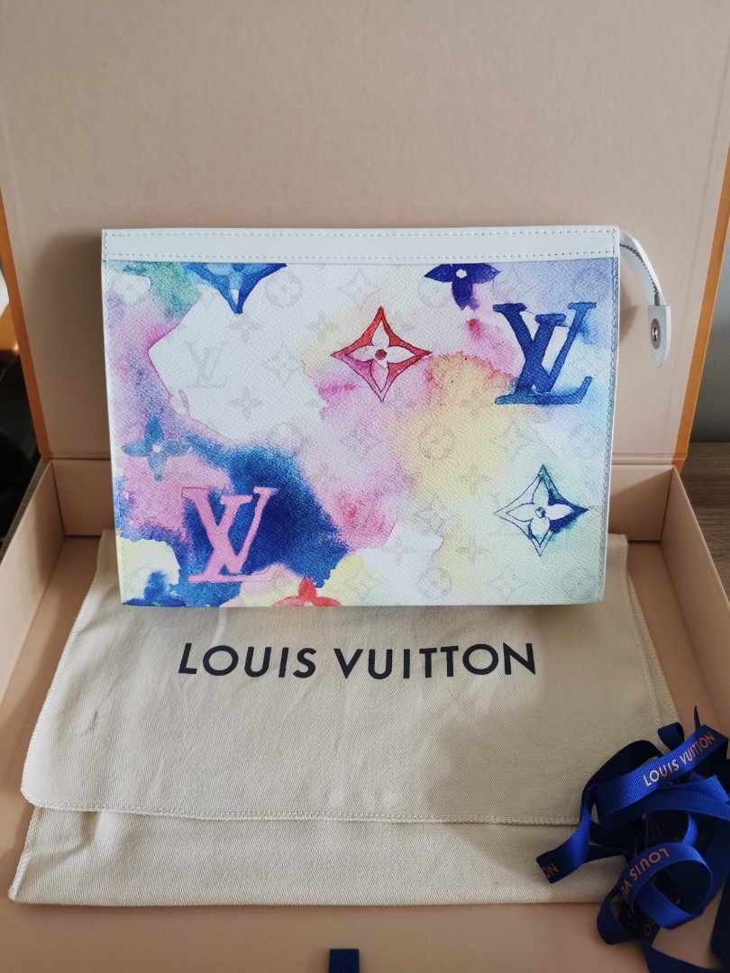 Louis Vuitton Pochette Voyage Monogram Watercolor Multicolor in Canvas with  Silver-tone - US