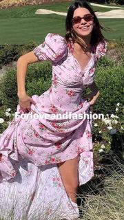 Memosap Lavender Floral Maxi Dress