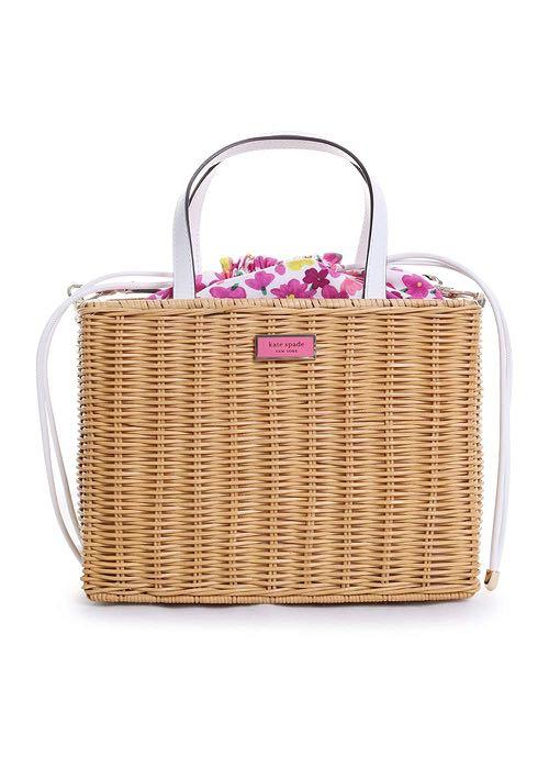 Never Been Used Kate Spade Sam Wicker Satchel Bag Luxury Bags Wallets on Carousell