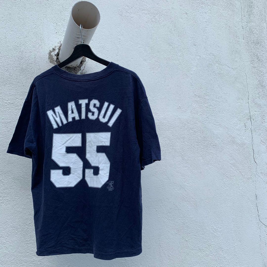 New York Yankees Hideki Matsui Tshirt, Men's Fashion, Tops & Sets, Tshirts  & Polo Shirts on Carousell
