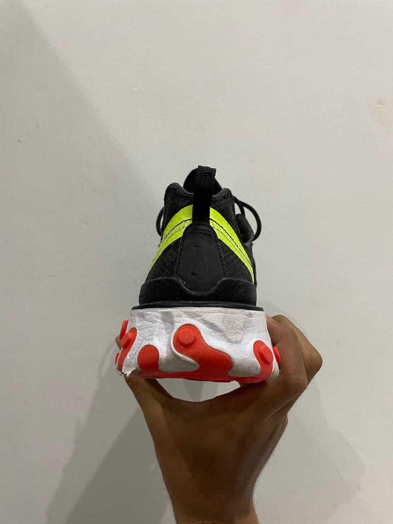 Nike react element 55 (Category: Sneakers) located in Sepang. Submitted by irmanhaiqal (Listing ID 1083219424, Image 3). Description: Condition 8/10 Rm160 nego Bought at nike factory mitsui outlet For more detail can ws 0129980824.