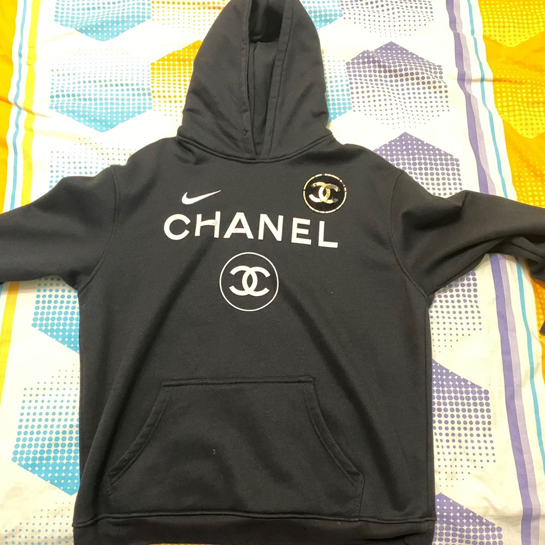 Nike x chanel hoodie, Men's Fashion, Tops & Sets, Hoodies on Carousell