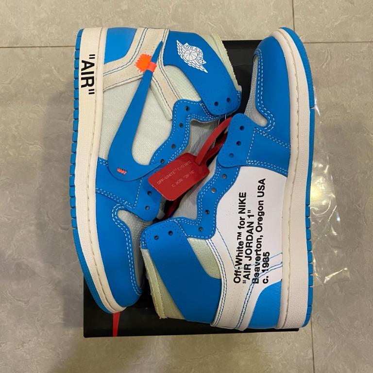 Jordan 1 offwhite UNC, Men's Fashion, Footwear, Sneakers on Carousell