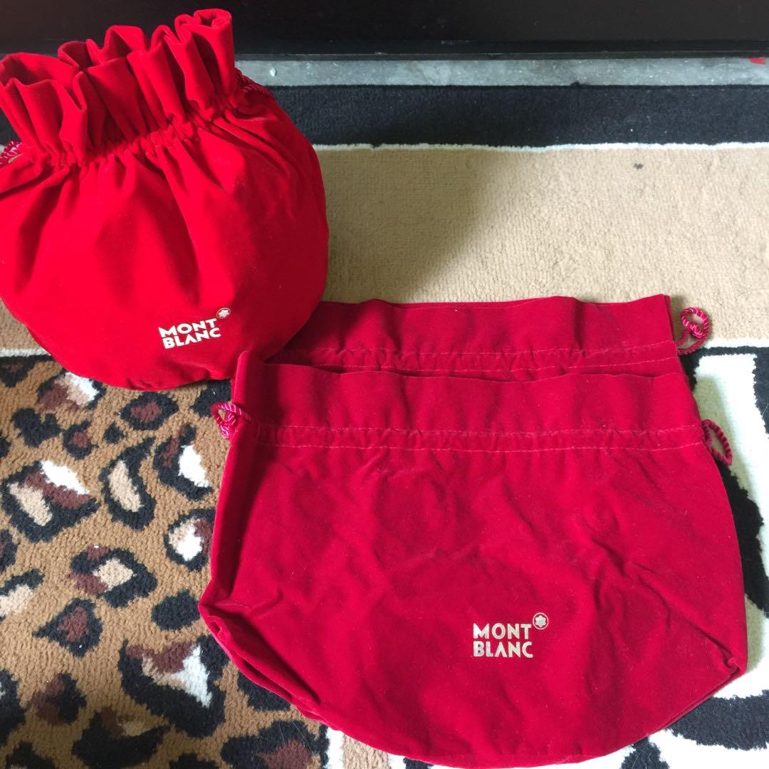 💯Original Mont Blanc Dust Bag (Category: Belts) located in Caloocan City. Submitted by NethsCloset (Listing ID 1083108257, Image 3). Description: In very good condition., Can be used for your watch, belts and etc., Material is velvet 500 each dust bag. 3 pcs. Available Buy 3 for 1,200 Last Price Posted Shipping c/o buyer MOP: Gcash .