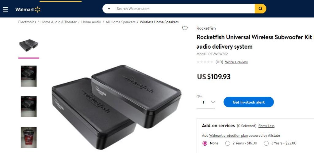 Rocketfish shop subwoofer kit