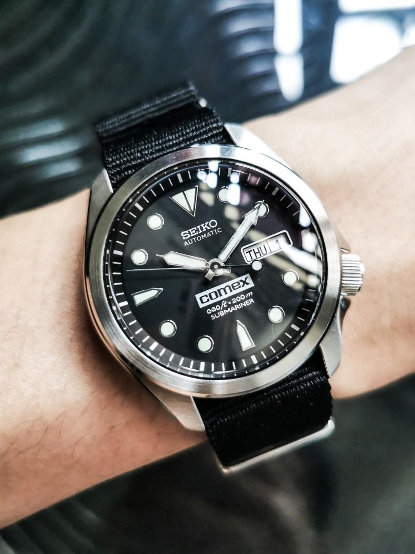 WTS] Custom Seiko SRPE55 DressKX Modern Explorer Mod NH38 : r/Watchexchange