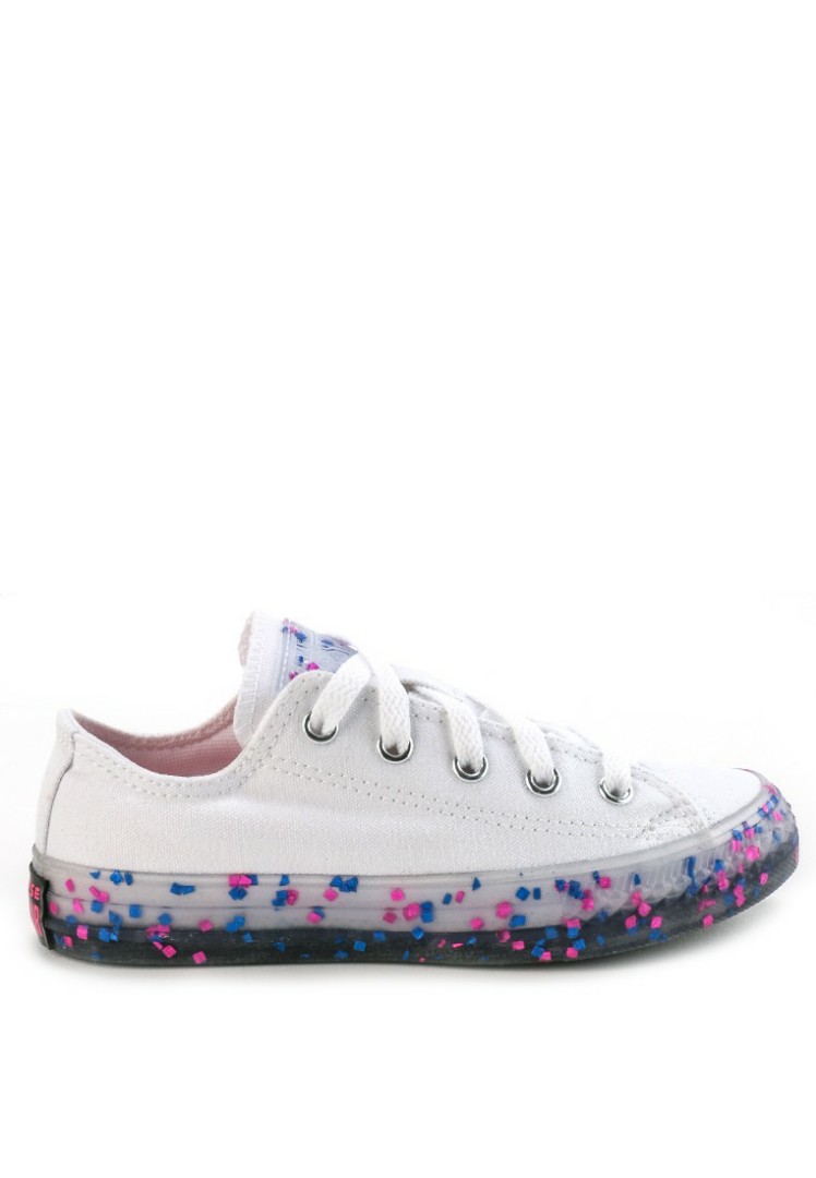 white confetti converse