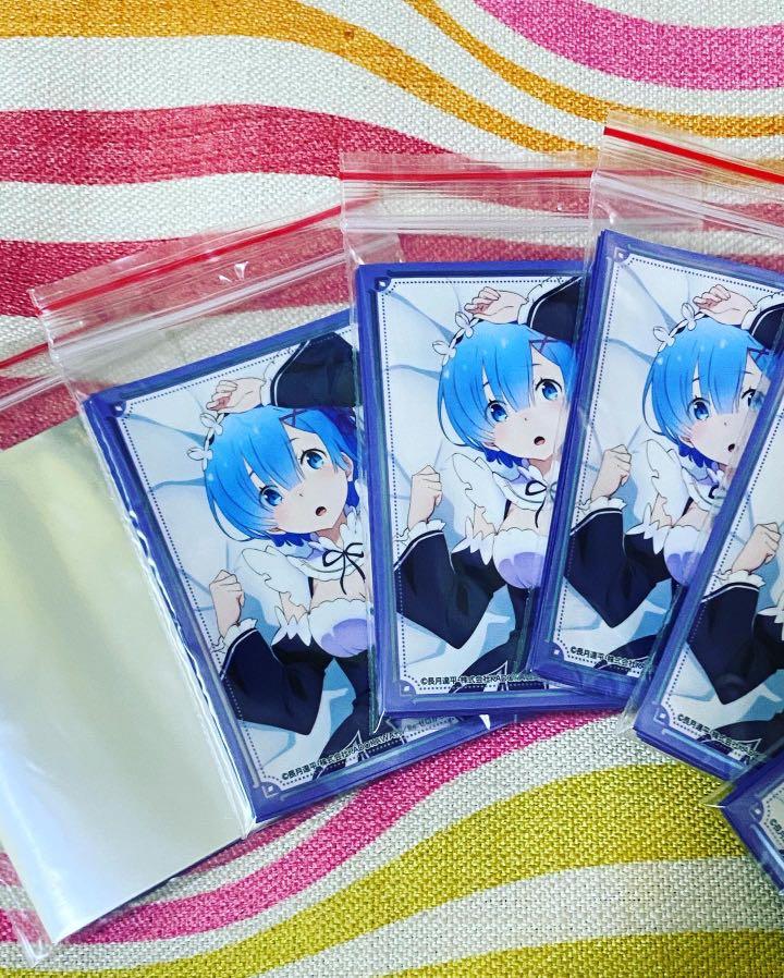 Standard Size Rem Waifu Card Sleeves RE ZERO KADOKAWA Hobbies Toys 