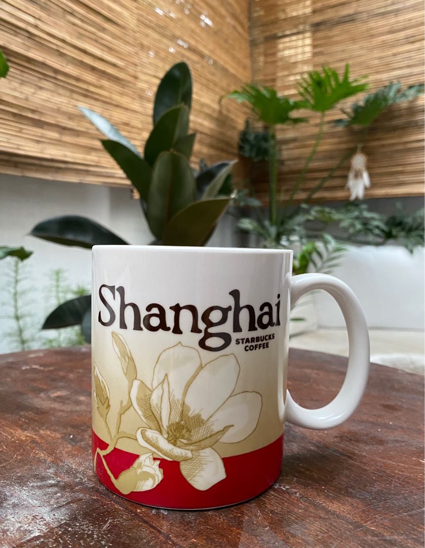 Mug Collector STARBUCKS City Mug SHANGHAI - Rouge, En Parfait état, Aucun éclat