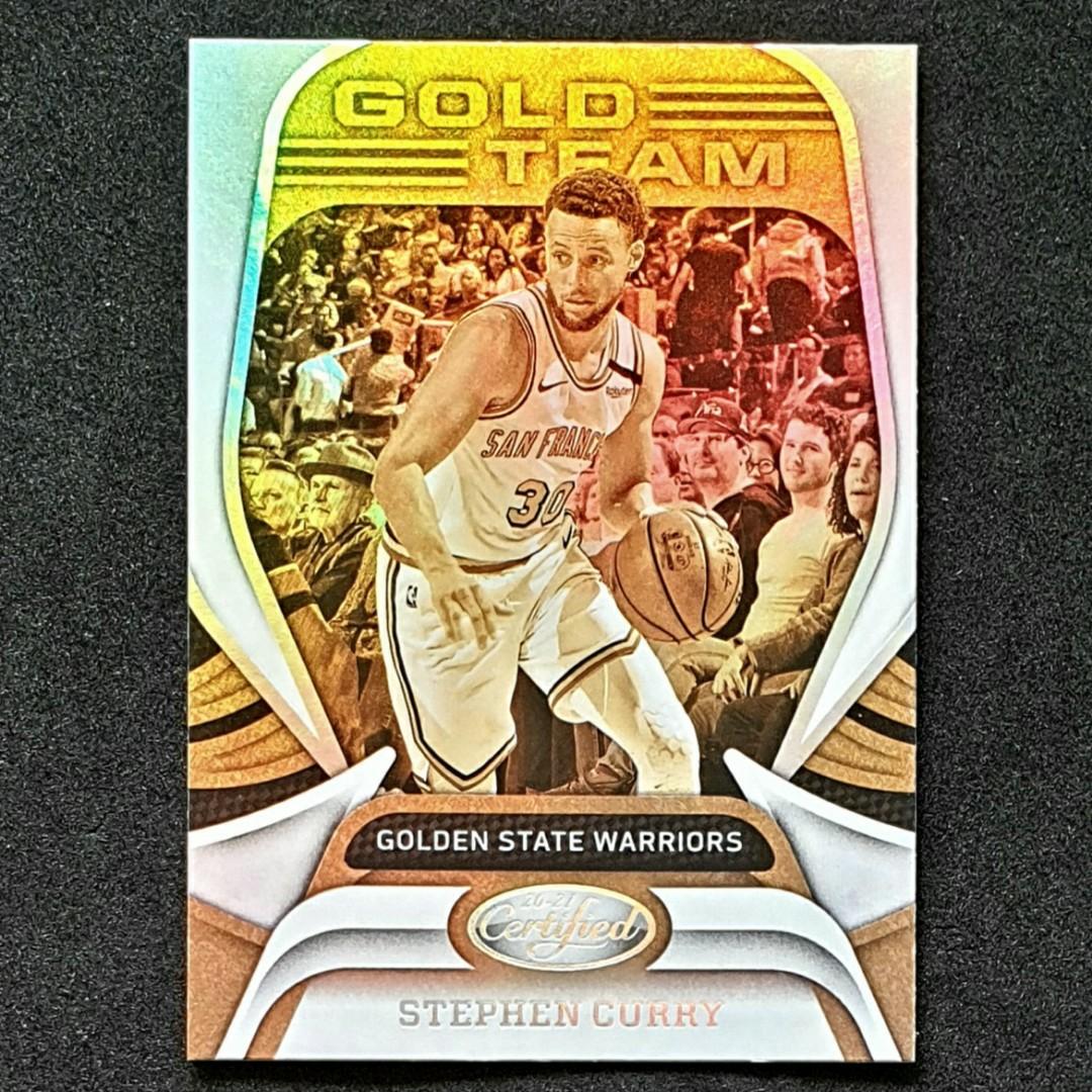 Steph Curry Panini Certified 202021 Gold Team NBA Cards, Hobbies
