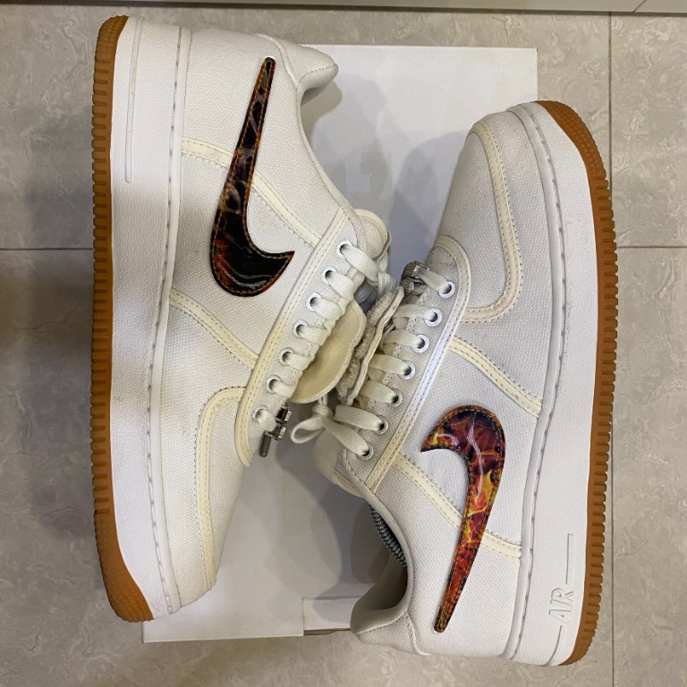 Travis Scott x Nike Air Force 1 AF100 White Men s Fashion