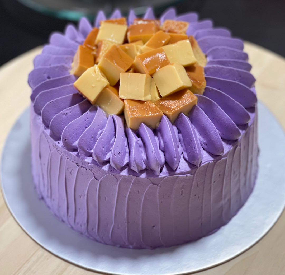 Ube Custard (Leche Flan) Cake – A Slice of Kate