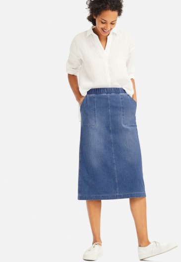 Denim skirt uniqlo online