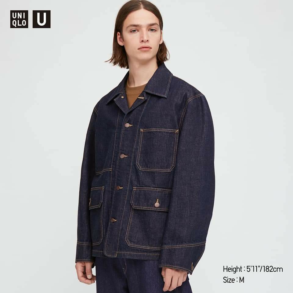 Uniqlo denim work jacket sales