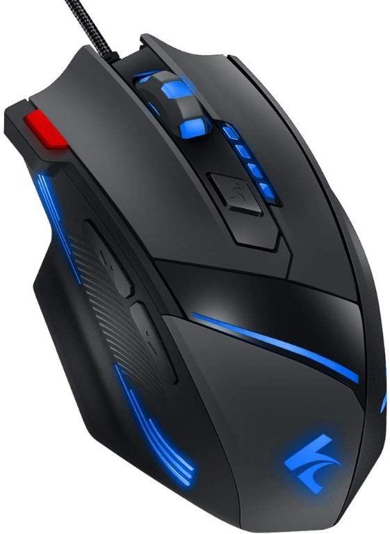 [Upgraded Version] Hcman T60 7d Gaming Mouse, Wired Programmable 7 ...