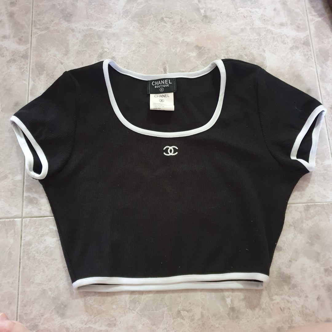 Vintage chanel top, Women's Fashion, Tops, Blouses on Carousell