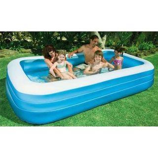 XL inflatable and portable family size outdoor swimming pool 305cm