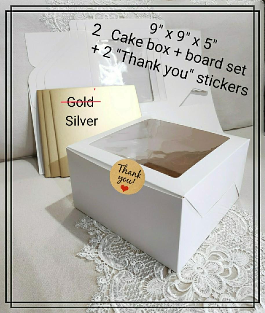 9" x 5" x 4" Bakery Box Set of 5 