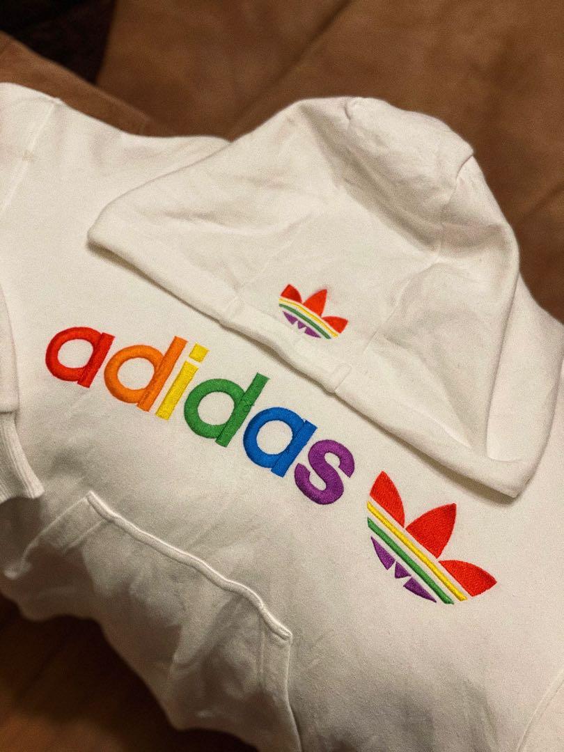 Adidas rainbow hoodie top