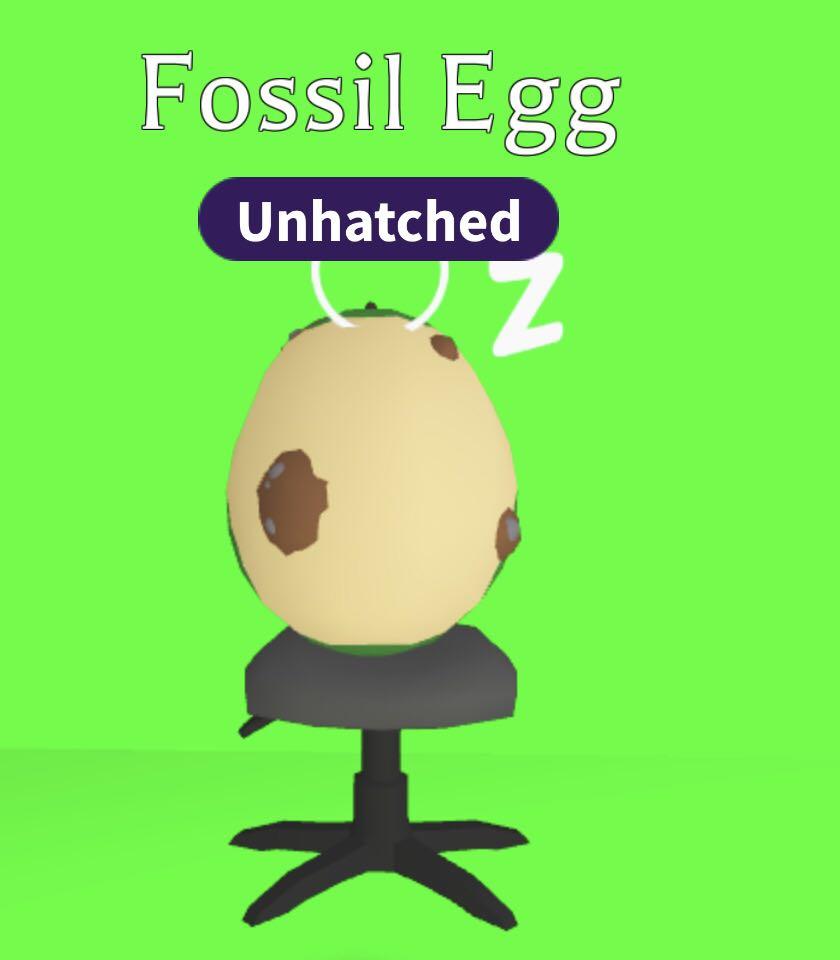 Adopt Me Fossil Egg Legendary Roblox Video Gaming Gaming Accessories In Game Products On Carousell - roblox stun animation