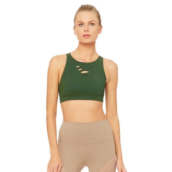 Alo yoga ripped warrior bra - Size S, Women's Fashion, Activewear on  Carousell