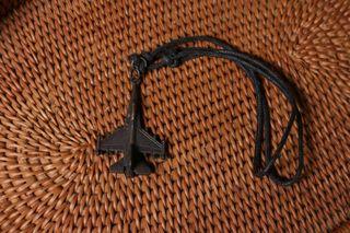 Antique Aeroplane Leather Necklace