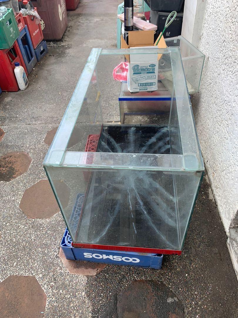Aquarium Tank (Category: Homes & Other Pet Accessories) located in Quezon City. Submitted by ladiesman_217 (Listing ID 1083307898, Image 2). Description: Selling my 35 gallons aquarium Issue: basag yung base, wala ng styro Pwede pa naman siya pagawa pero wala ng time for it Item is in QC. Can ship by lalamove and payment thru gcash.