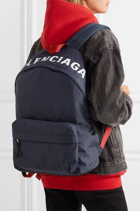 ASLI NEW Balenciaga wheel logo backpack unisex Barang Mewah