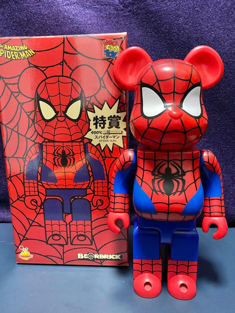 Bearbrick Spiderman Spider-Man 400% 蜘蛛俠特賞, 興趣及遊戲, 玩具