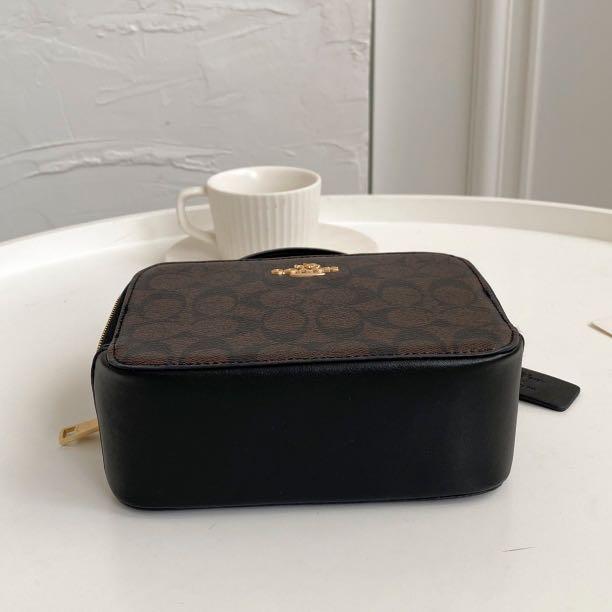 BOX CROSSBODY IN SIGNATURE CANVAS (COACH C3148), Women's Fashion, Bags