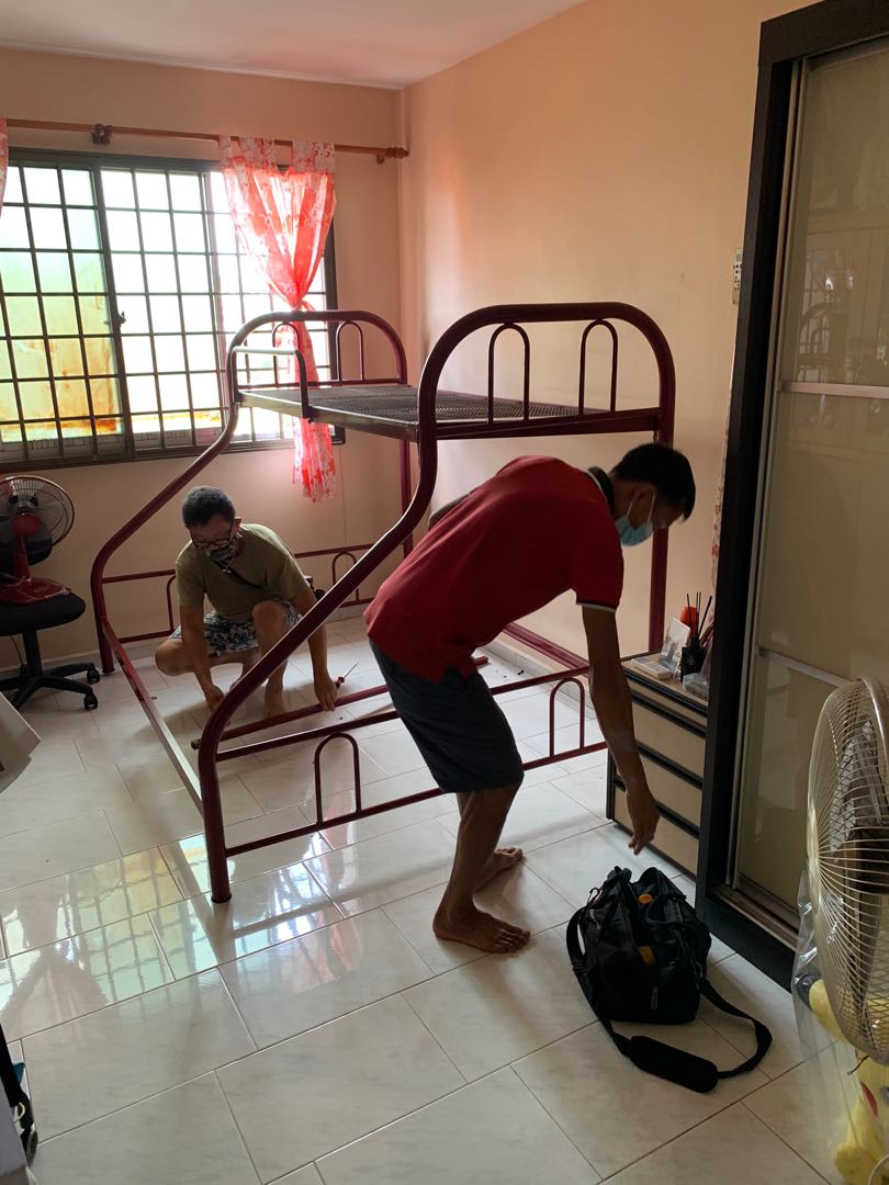 Bunk bed disassembly /assembly/movers services/transportation/disposal