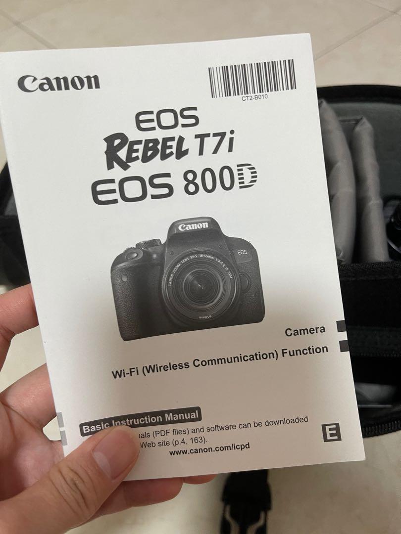 Camera (Category: Cameras) located in Singapore. Submitted by gkkkk (Listing ID 1083396610, Image 3). Description: Barely Used, in 9/10 condition no scratches nor dents. Includes all accessories and free SD card Low ballers will be ignored. EOS 800D Kit (EF S18-135mm f/3.5-5.6 IS STM) AF experience beyond expectation Experience the fast focusing speed of EOS 800D, which also features an intuitive, easy-to-use UI that guides you to shoot aesthetic