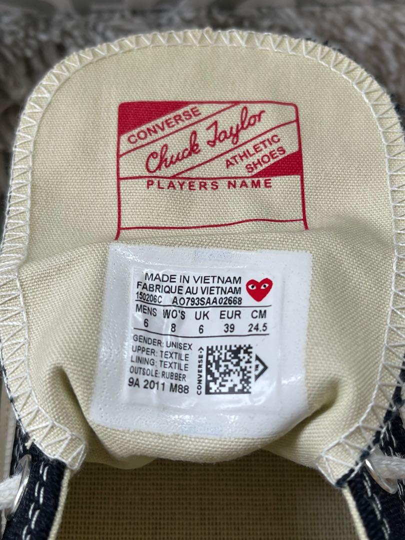 Cdg converse tags outlet