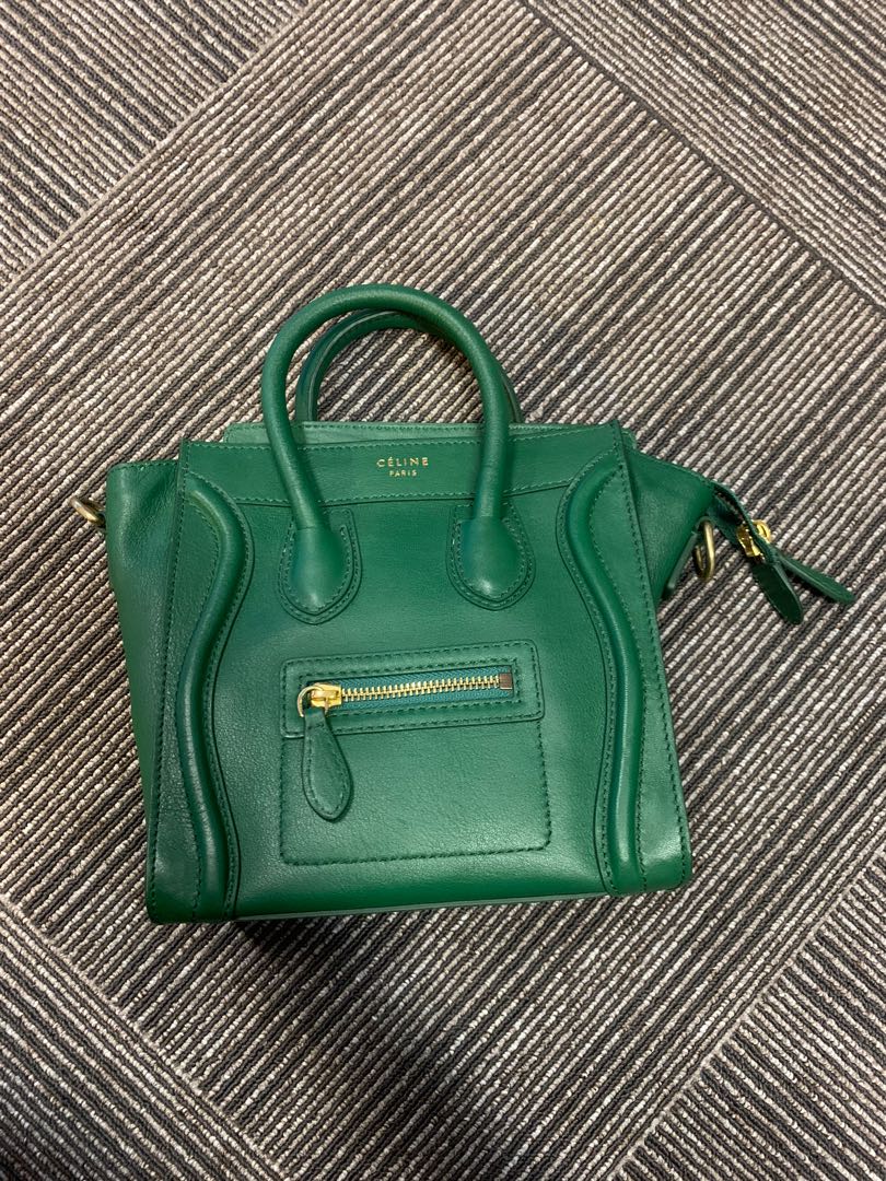 Celine nano green discount