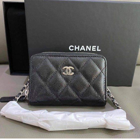 chanel zippy card holder