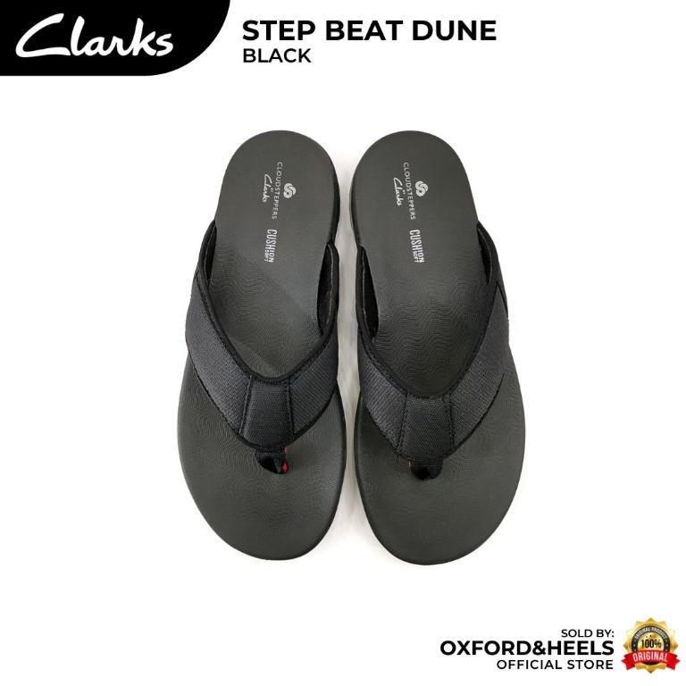 Clarks Step Beat Dune Black Textile Men Cloudsteppers Cushion Soft