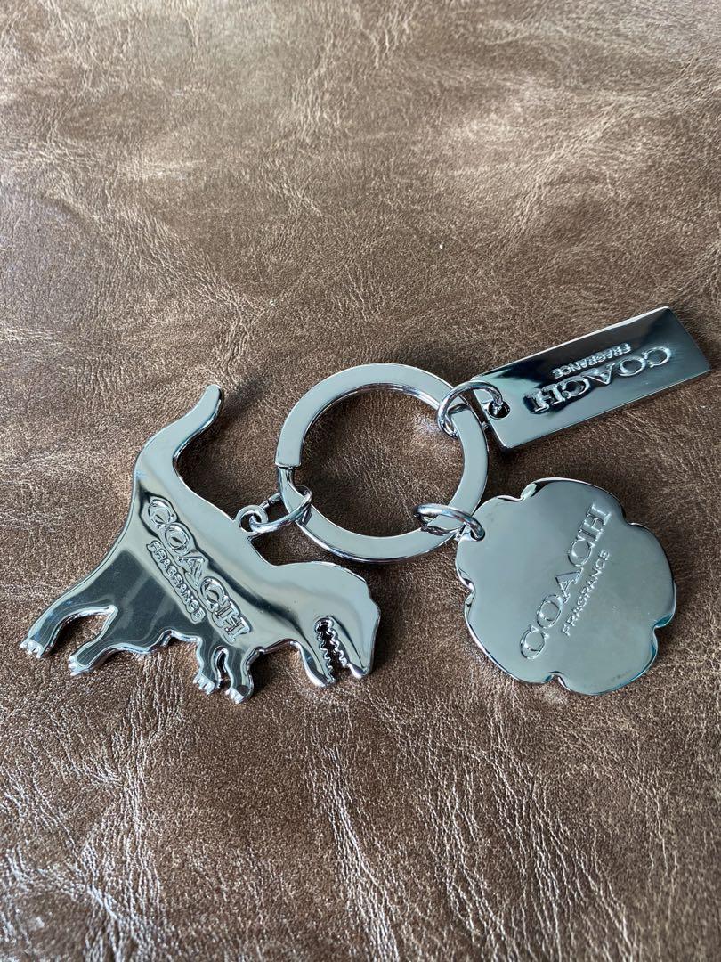 Coach Dinosaur Keychain Used key ring silver