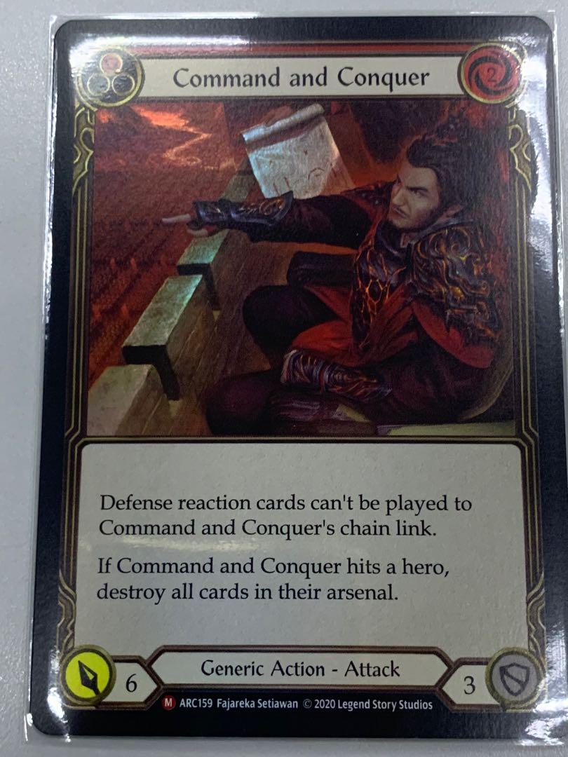Command and Conquer Rainbow Foil Arcane Rising FAB Flesh & Blood